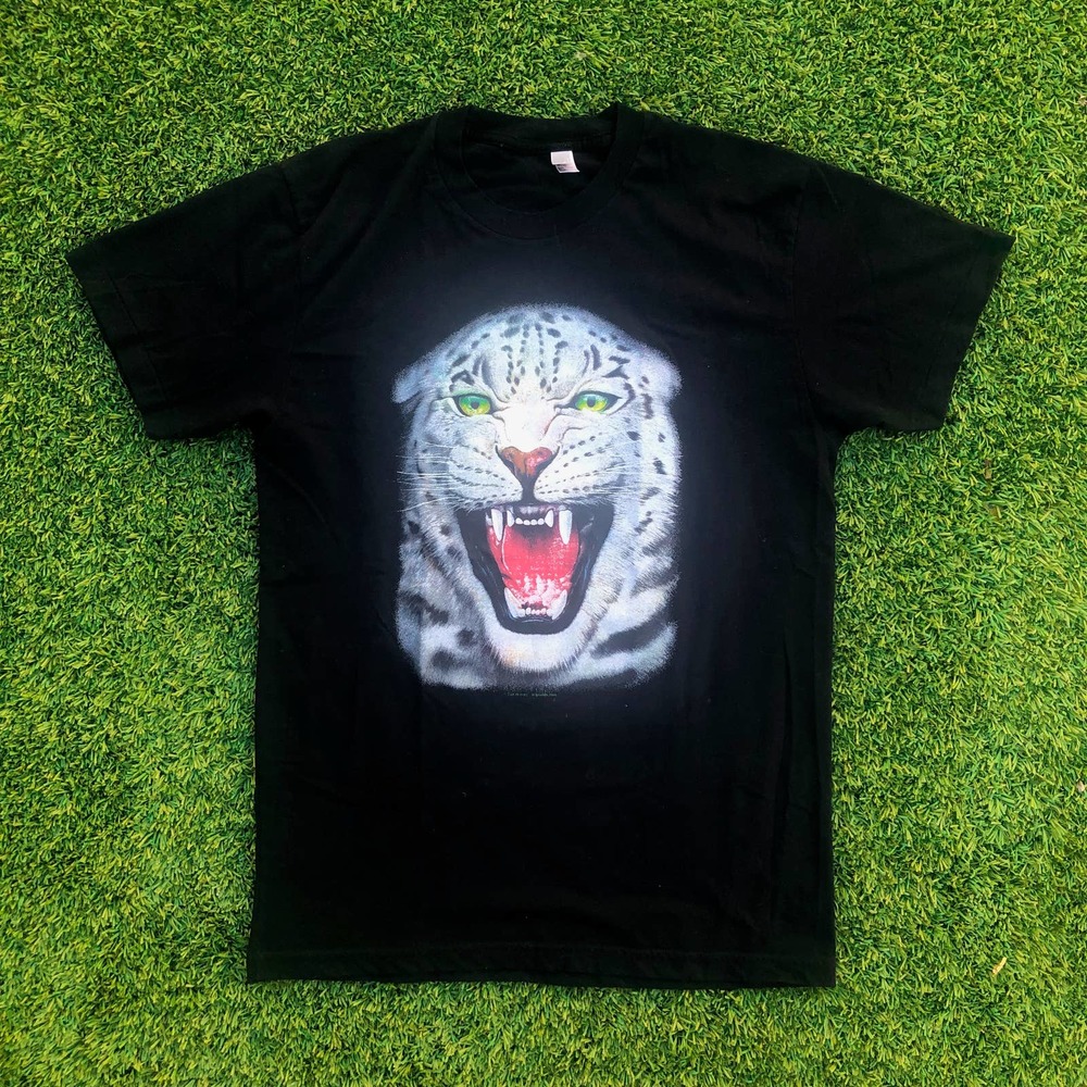 American Apparel Snow Leopard Tshirt Mens Medium